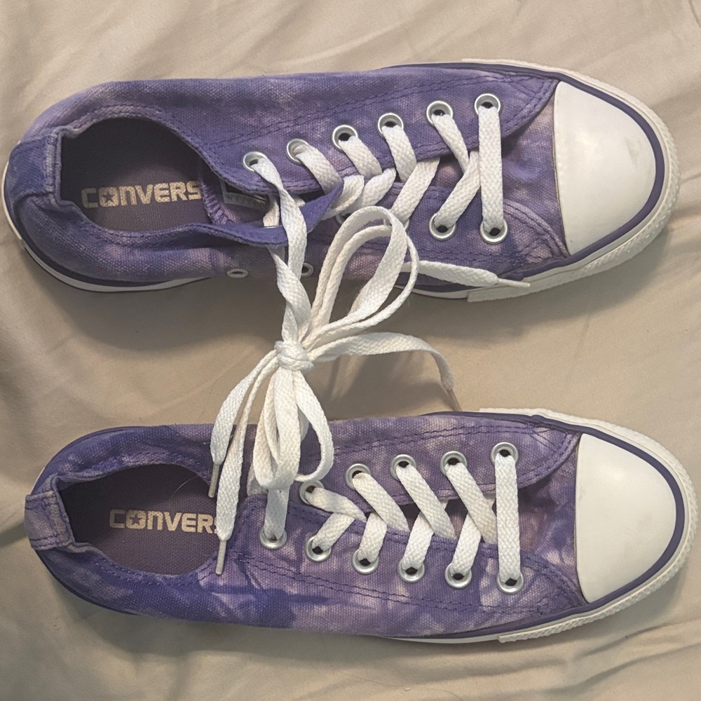 Converse Lavender Canvas Sneakers